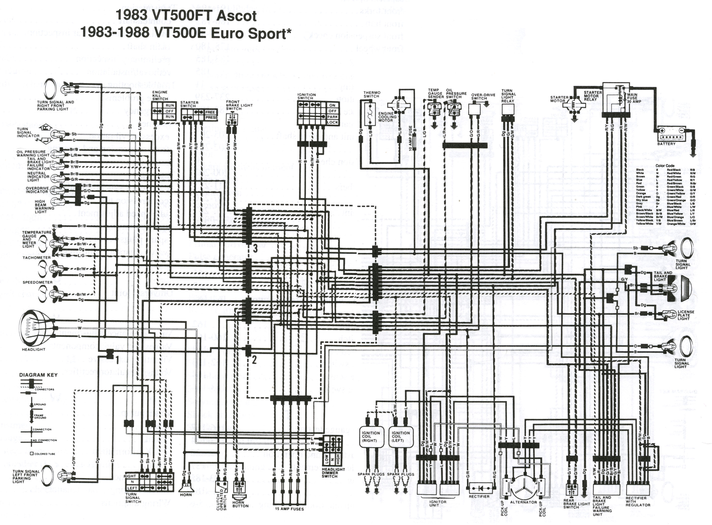 1984 Honda Vt500 Ascot Wiring Diagram | Wiring Library